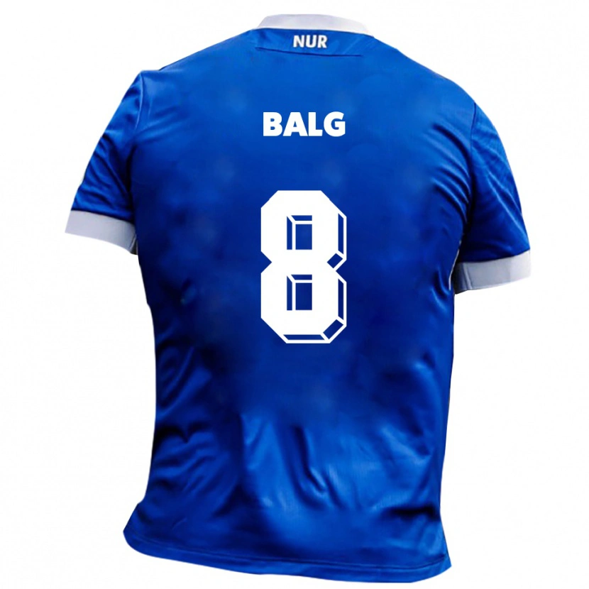 Danxen Hombre Camiseta Fabian Balg #8 Azul Blanco 2ª Equipación 2025/26 La Camisa México