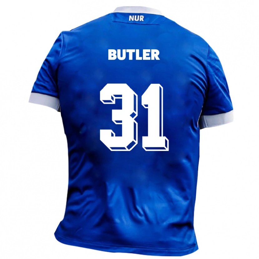 Danxen Hombre Camiseta Justin Butler #31 Azul Blanco 2ª Equipación 2025/26 La Camisa México
