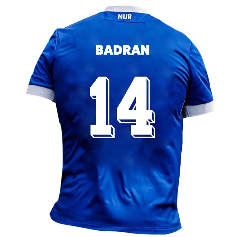 Danxen Hombre Camiseta Ahmad Badran #14 Azul Blanco 2ª Equipación 2025/26 La Camisa México