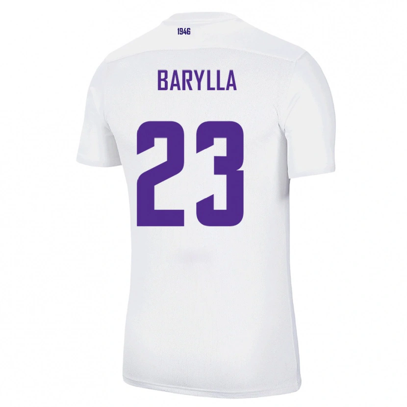 Danxen Hombre Camiseta Anthony Barylla #23 Blanco Verde 2ª Equipación 2025/26 La Camisa México