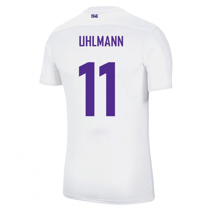 Danxen Hombre Camiseta Eric Uhlmann #11 Blanco Verde 2ª Equipación 2025/26 La Camisa México