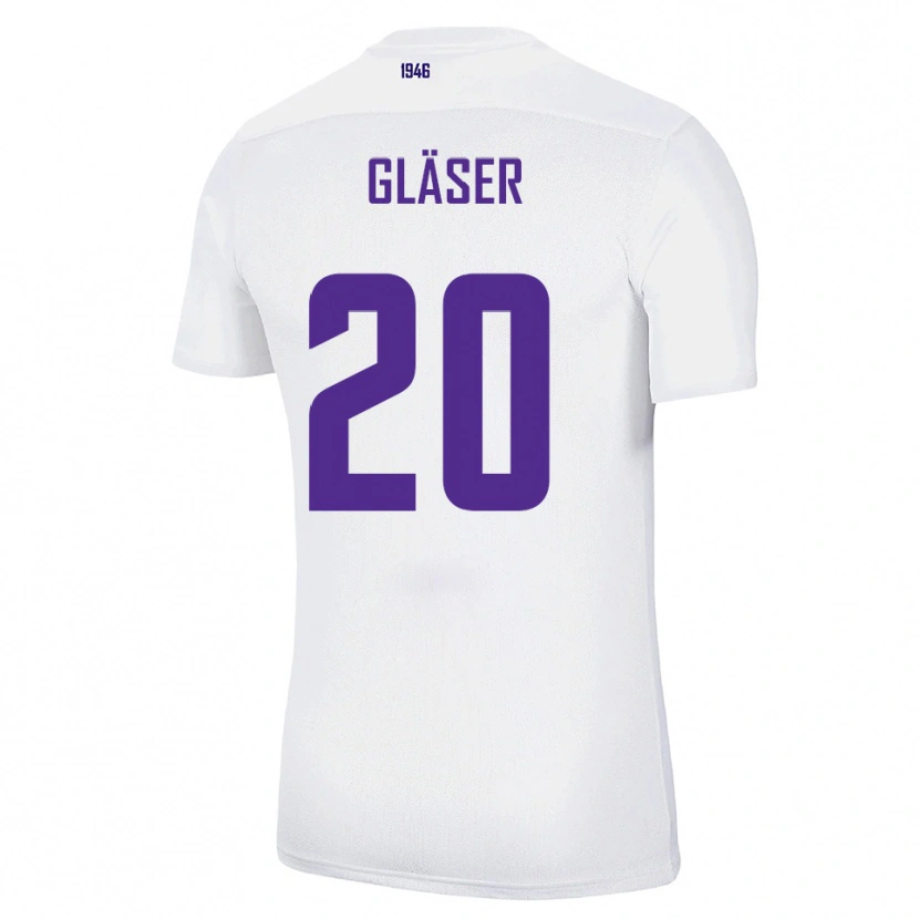 Danxen Hombre Camiseta Philipp Gläser #20 Blanco Verde 2ª Equipación 2025/26 La Camisa México