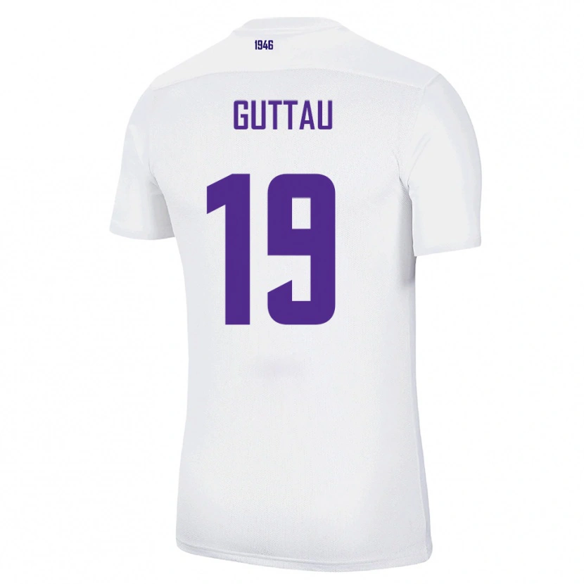 Danxen Hombre Camiseta Julian Guttau #19 Blanco Verde 2ª Equipación 2025/26 La Camisa México