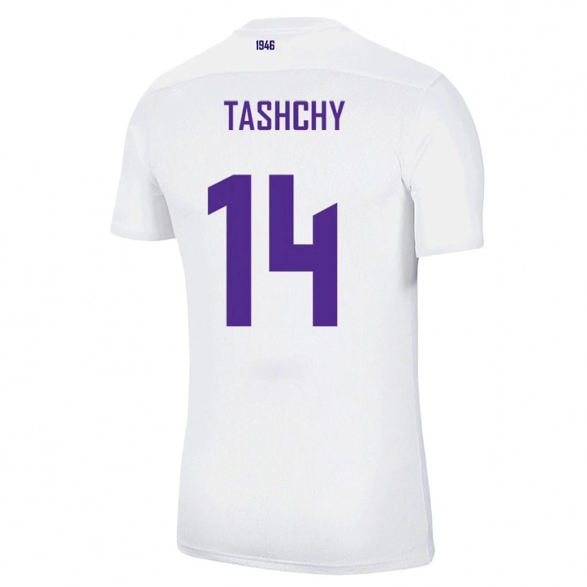 Danxen Hombre Camiseta Boris Tashchy #14 Blanco Verde 2ª Equipación 2025/26 La Camisa México