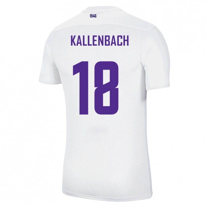 Danxen Hombre Camiseta William Kallenbach #18 Blanco Verde 2ª Equipación 2025/26 La Camisa México