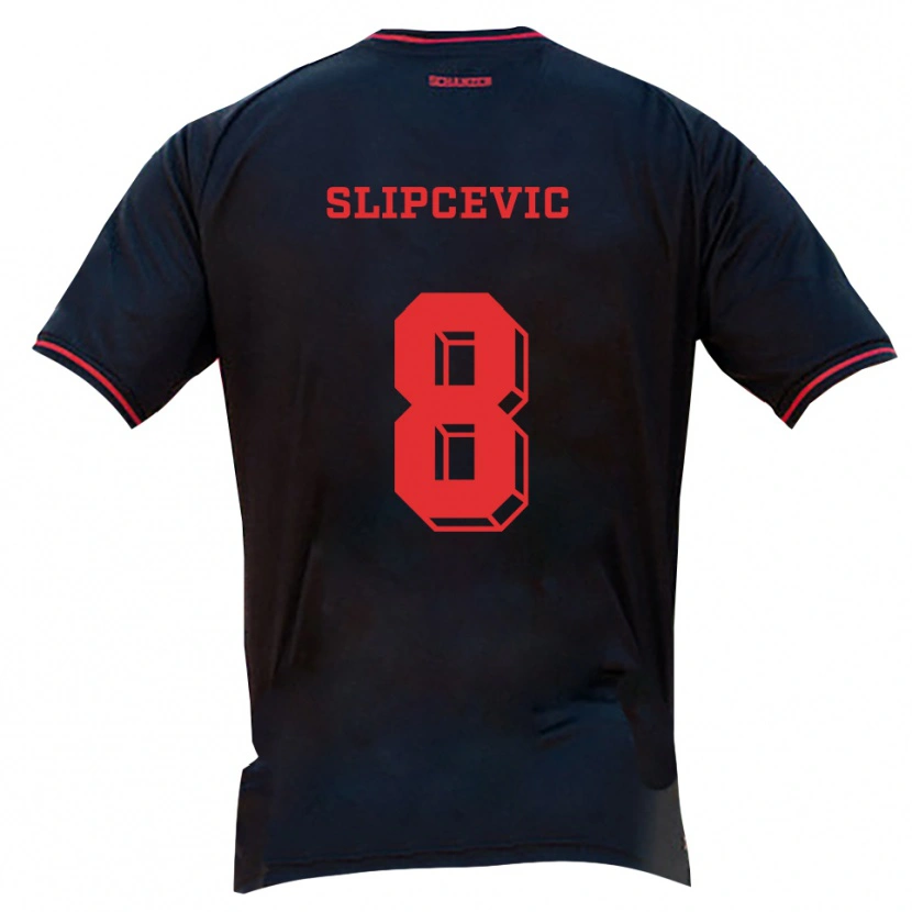 Danxen Hombre Camiseta Ivana Slipcevic #8 Negro Rojo Blanco 2ª Equipación 2025/26 La Camisa México