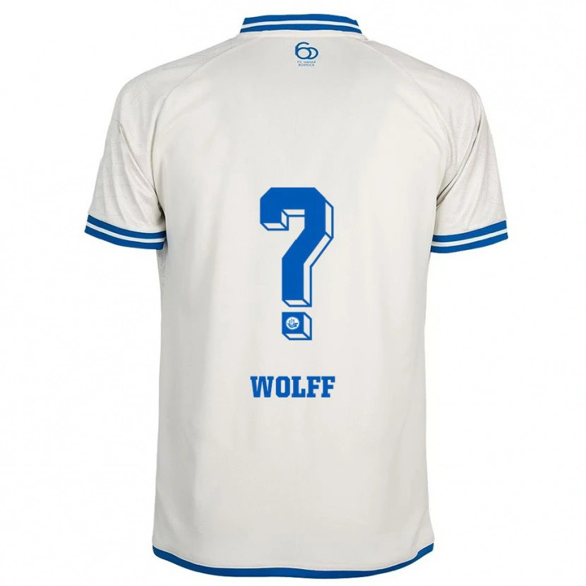 Danxen Hombre Camiseta Luis Wolff #0 Blanco Azul 2ª Equipación 2025/26 La Camisa México