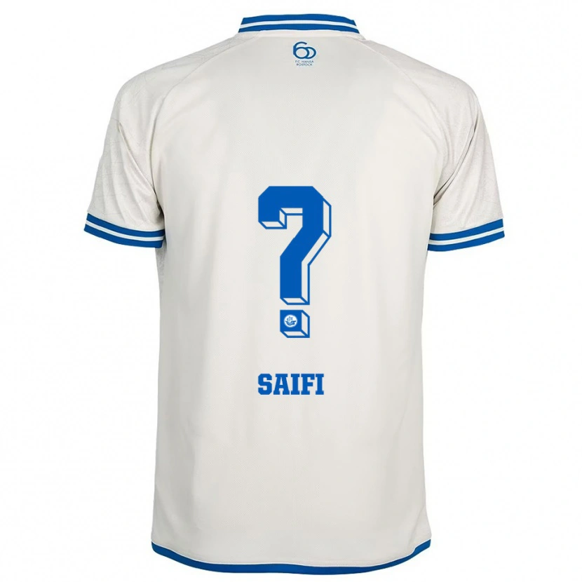 Danxen Hombre Camiseta Sahand Saifi #0 Blanco Azul 2ª Equipación 2025/26 La Camisa México