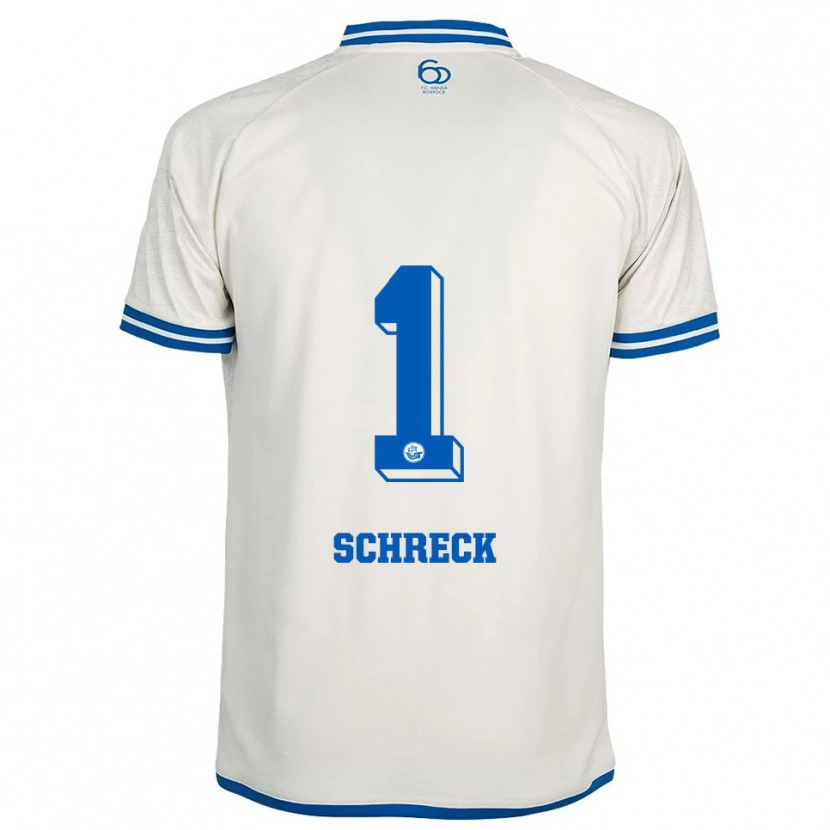 Danxen Hombre Camiseta Til Schreck #1 Blanco Azul 2ª Equipación 2025/26 La Camisa México