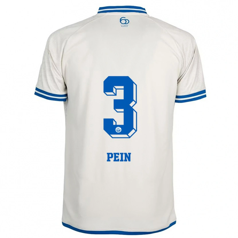 Danxen Hombre Camiseta Ria Pein #3 Blanco Azul 2ª Equipación 2025/26 La Camisa México