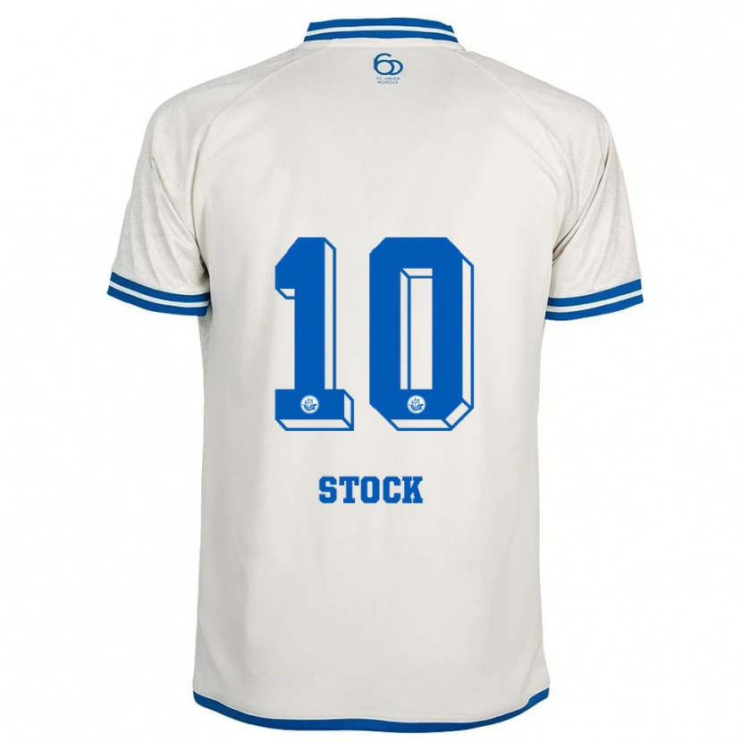 Danxen Hombre Camiseta Paul Stock #10 Blanco Azul 2ª Equipación 2025/26 La Camisa México