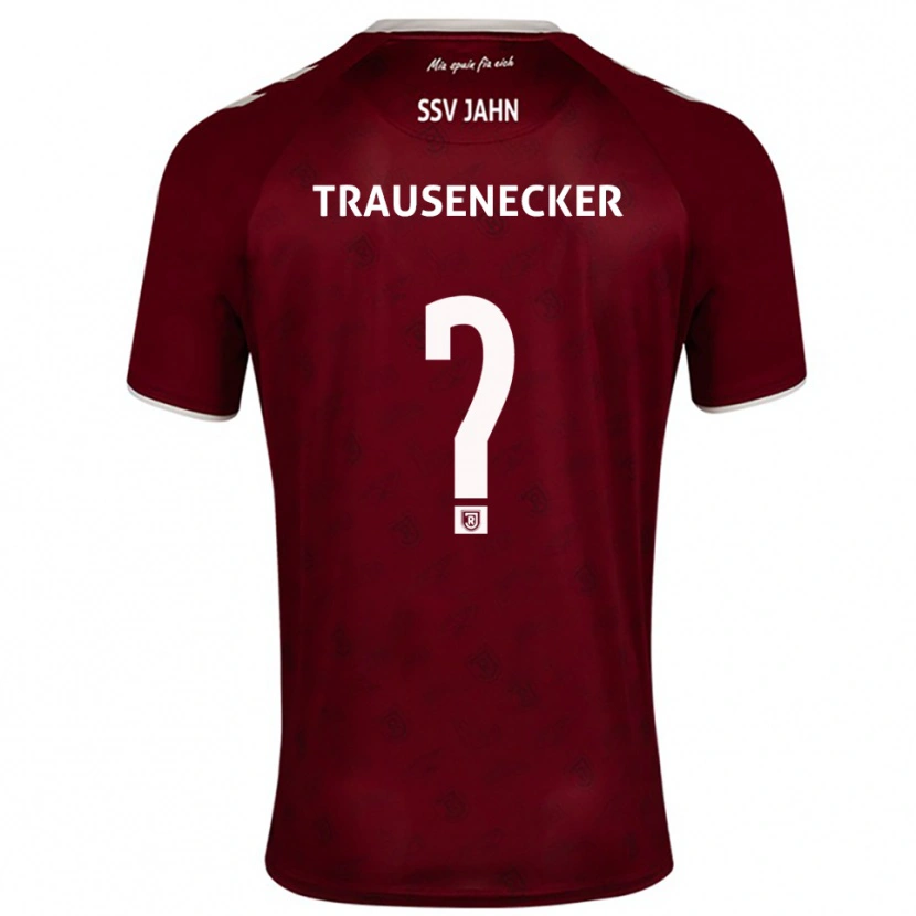 Danxen Hombre Camiseta Bastian Trausenecker #0 Borgoña Blanco 2ª Equipación 2025/26 La Camisa México