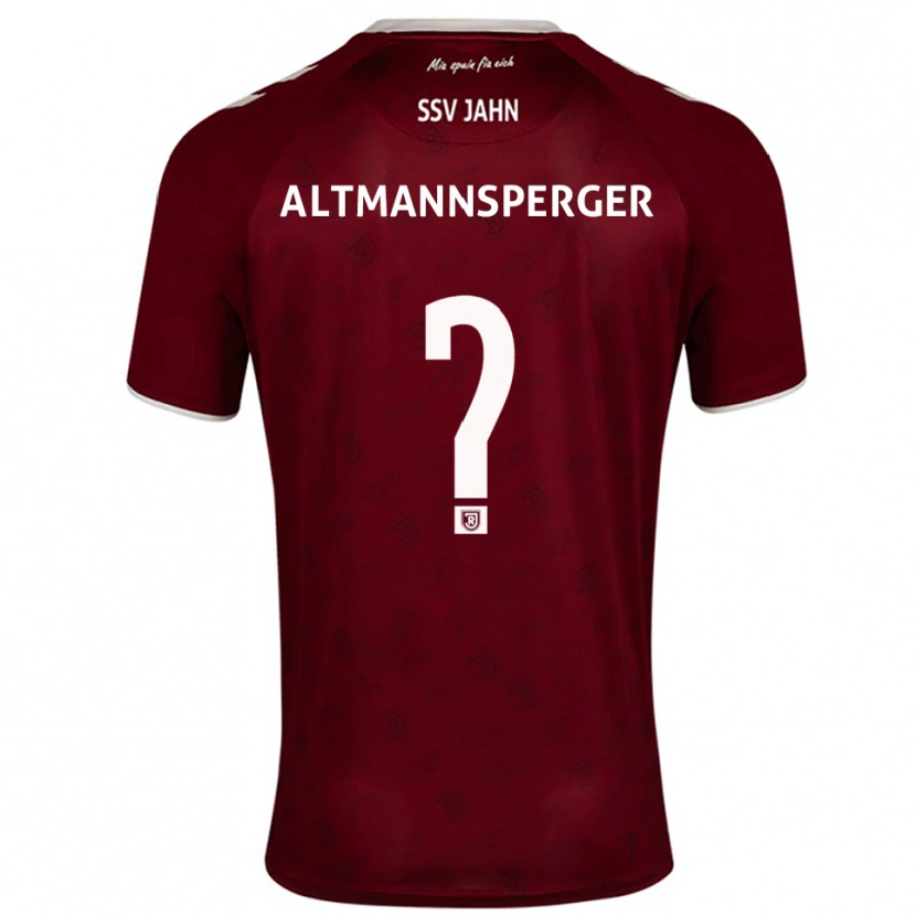 Danxen Hombre Camiseta Felix Altmannsperger #0 Borgoña Blanco 2ª Equipación 2025/26 La Camisa México