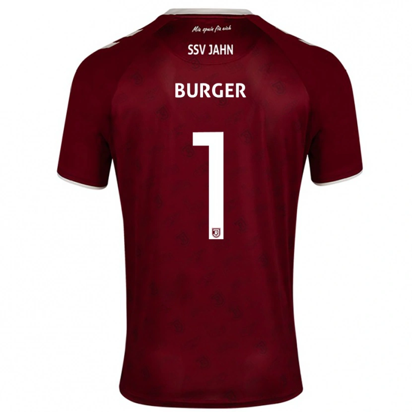 Danxen Hombre Camiseta Gabriel Burger #1 Borgoña Blanco 2ª Equipación 2025/26 La Camisa México