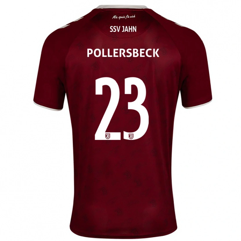 Danxen Hombre Camiseta Julian Pollersbeck #23 Borgoña Blanco 2ª Equipación 2025/26 La Camisa México