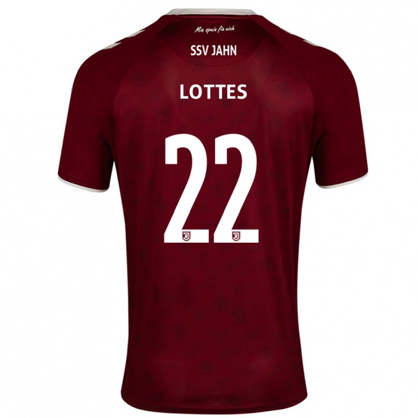 Danxen Hombre Camiseta Benjamin Lottes #22 Borgoña Blanco 2ª Equipación 2025/26 La Camisa México