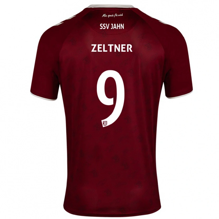 Danxen Hombre Camiseta Milan Zeltner #9 Borgoña Blanco 2ª Equipación 2025/26 La Camisa México