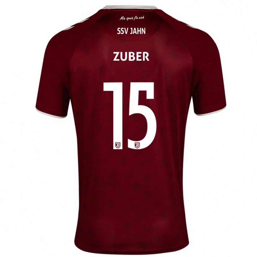 Danxen Hombre Camiseta Samuel Zuber #15 Borgoña Blanco 2ª Equipación 2025/26 La Camisa México