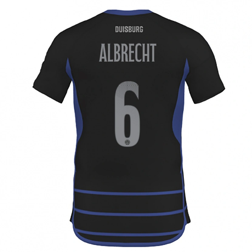 Danxen Hombre Camiseta Jil Albrecht #6 Negro Azul 2ª Equipación 2025/26 La Camisa México
