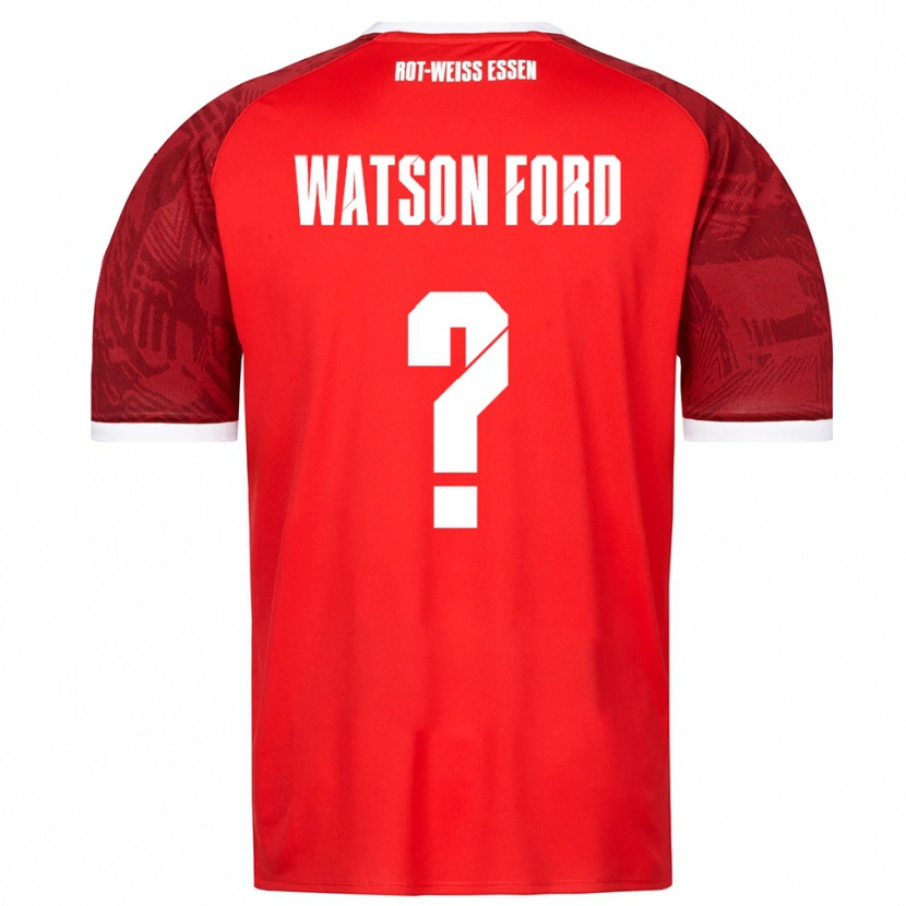 Danxen Hombre Camiseta Rawley Watson Ford #0 Rojo Borgoña Blanco 2ª Equipación 2025/26 La Camisa México