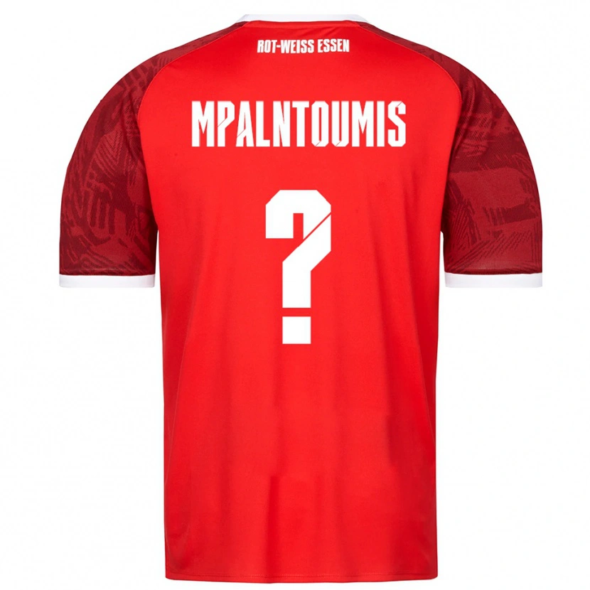 Danxen Hombre Camiseta Ilias Mpalntoumis #0 Rojo Borgoña Blanco 2ª Equipación 2025/26 La Camisa México