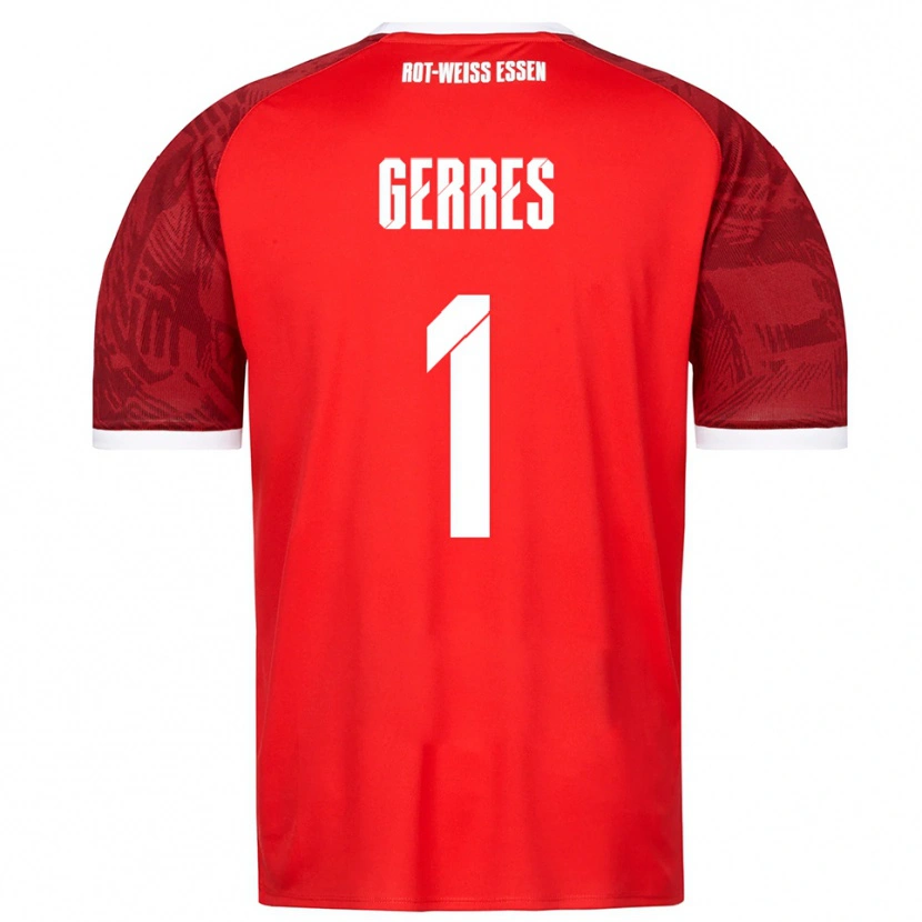 Danxen Hombre Camiseta Romero Gerres #1 Rojo Borgoña Blanco 2ª Equipación 2025/26 La Camisa México