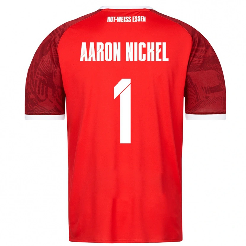 Danxen Hombre Camiseta Arvit Aaron Nickel #1 Rojo Borgoña Blanco 2ª Equipación 2025/26 La Camisa México