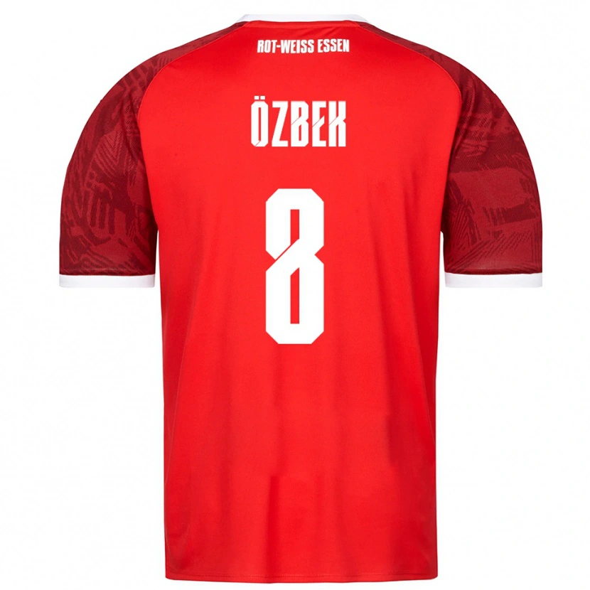 Danxen Hombre Camiseta Boran Özbek #8 Rojo Borgoña Blanco 2ª Equipación 2025/26 La Camisa México