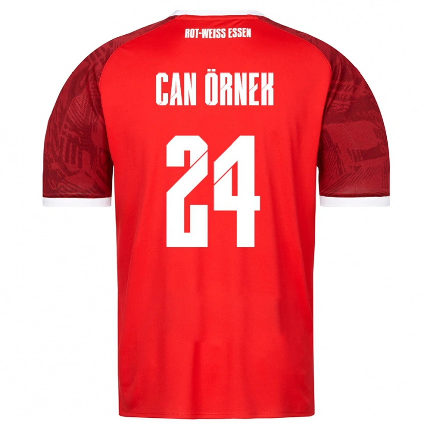 Danxen Hombre Camiseta Eray Can Örnek #24 Rojo Borgoña Blanco 2ª Equipación 2025/26 La Camisa México