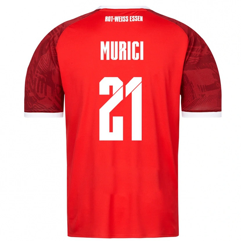 Danxen Hombre Camiseta Leard Murici #21 Rojo Borgoña Blanco 2ª Equipación 2025/26 La Camisa México