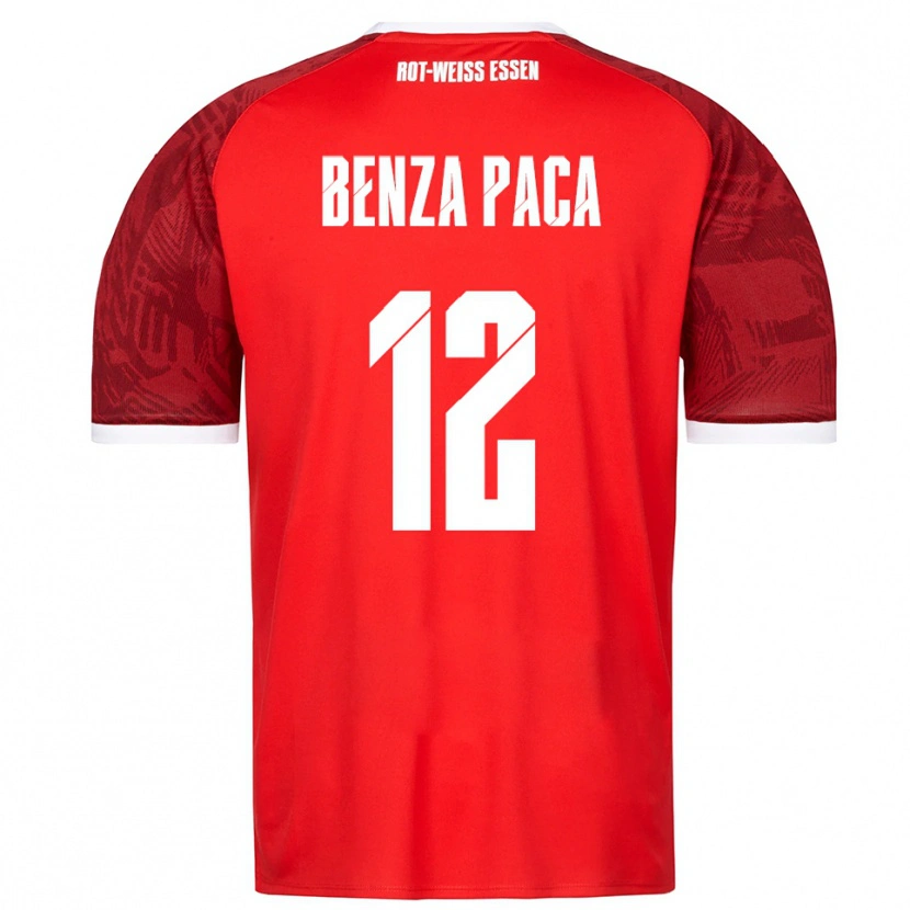 Danxen Hombre Camiseta Lynes Benza Paca #12 Rojo Borgoña Blanco 2ª Equipación 2025/26 La Camisa México