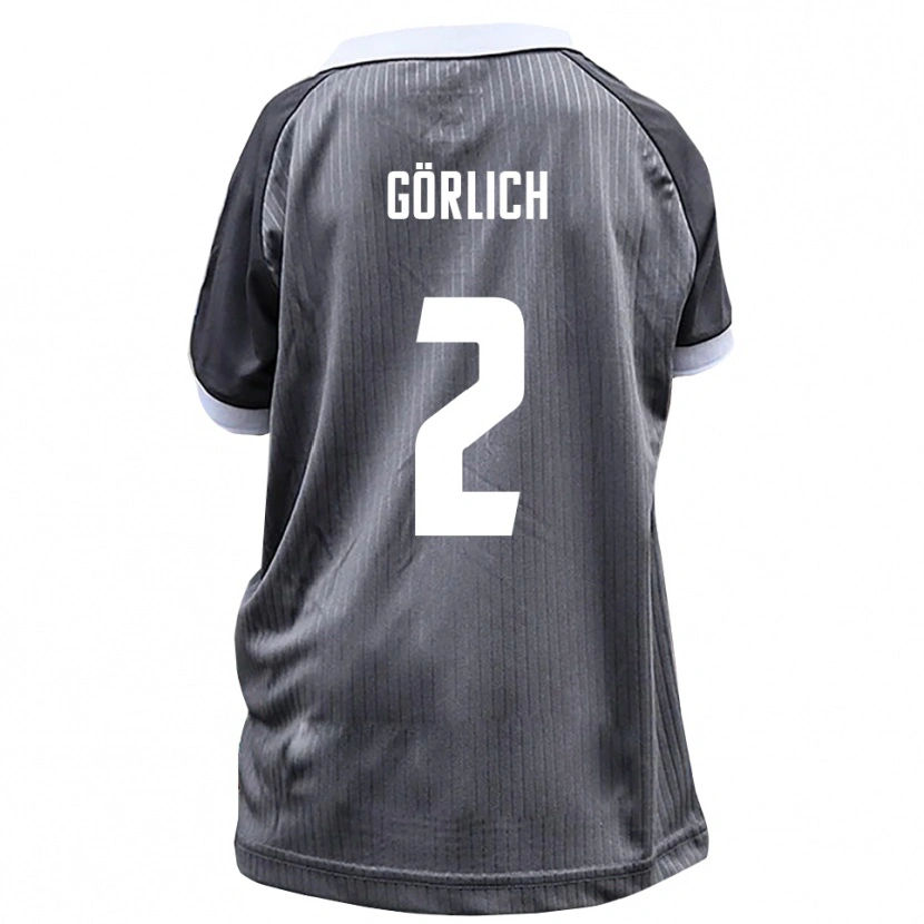 Danxen Hombre Camiseta Luis Görlich #2 Gris Blanco 2ª Equipación 2025/26 La Camisa México