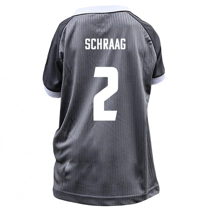 Danxen Hombre Camiseta Felix Schraag #2 Gris Blanco 2ª Equipación 2025/26 La Camisa México