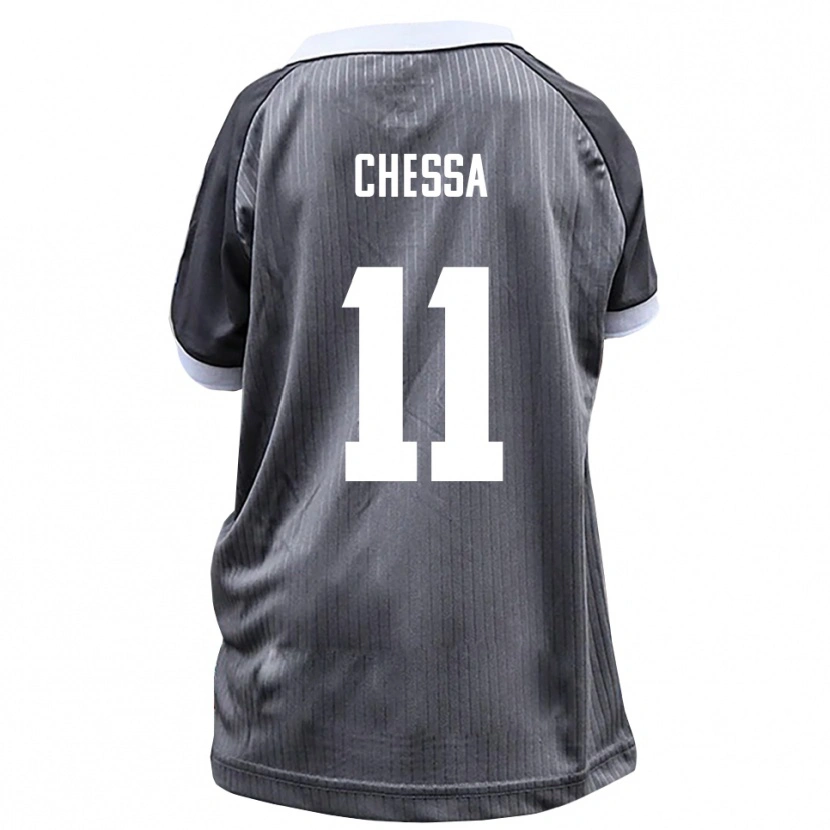 Danxen Hombre Camiseta Dennis Chessa #11 Gris Blanco 2ª Equipación 2025/26 La Camisa México