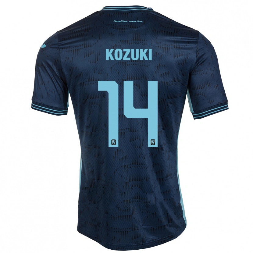 Danxen Hombre Camiseta Soichiro Kozuki #14 Azul Real 2ª Equipación 2025/26 La Camisa México