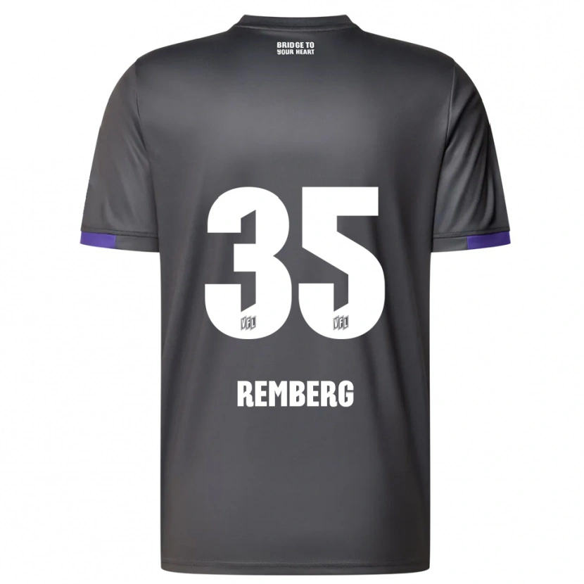 Danxen Hombre Camiseta Mats Remberg #35 Gris Púrpura 2ª Equipación 2025/26 La Camisa México