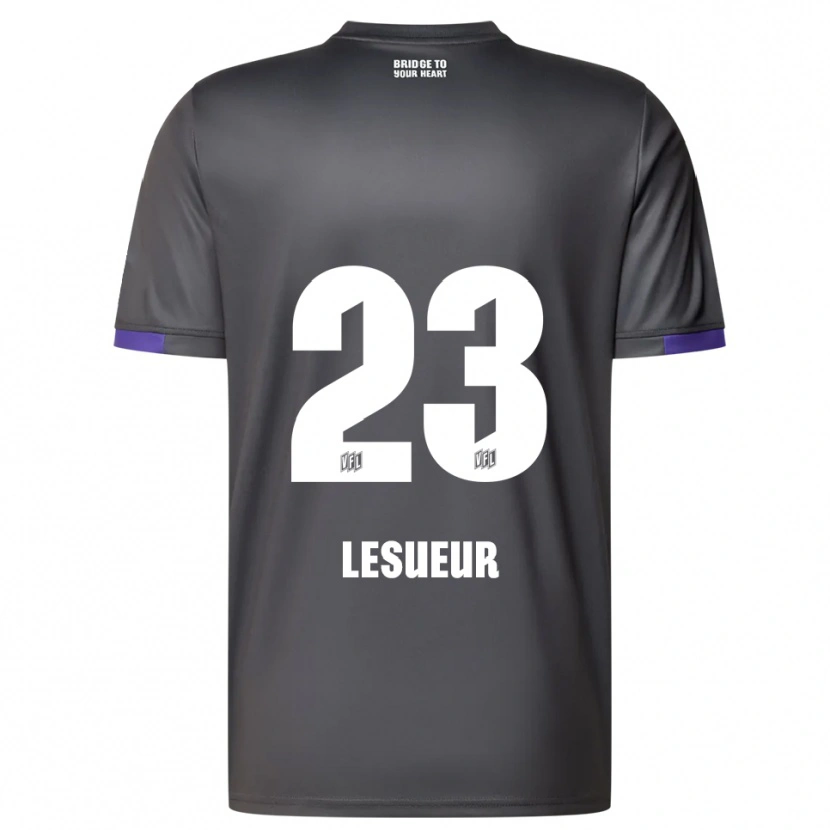 Danxen Hombre Camiseta Tony Lesueur #23 Gris Púrpura 2ª Equipación 2025/26 La Camisa México