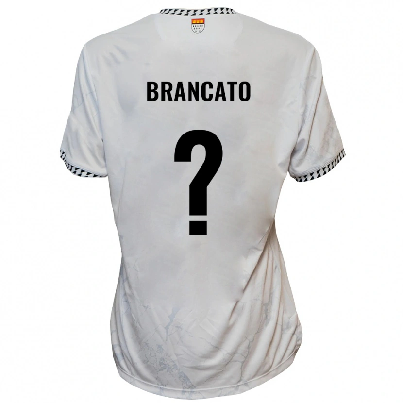 Danxen Hombre Camiseta Elisea Brancato #0 Blanco Negro 2ª Equipación 2025/26 La Camisa México