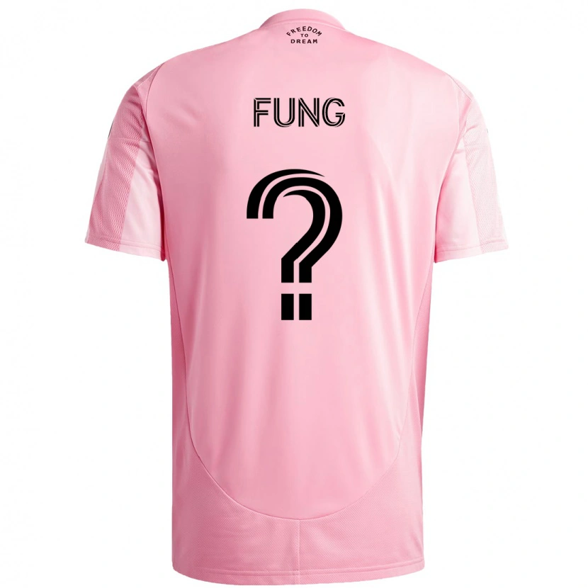 Danxen Niño Camiseta Victor Fung #0 Negro Rosa 1ª Equipación 2025/26 La Camisa México