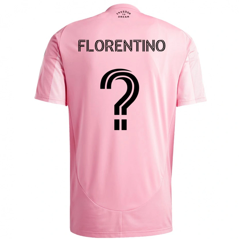 Danxen Niño Camiseta Gabriel Florentino #0 Negro Rosa 1ª Equipación 2025/26 La Camisa México