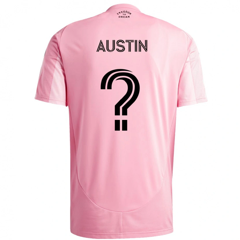Danxen Niño Camiseta Tyler Austin #0 Negro Rosa 1ª Equipación 2025/26 La Camisa México
