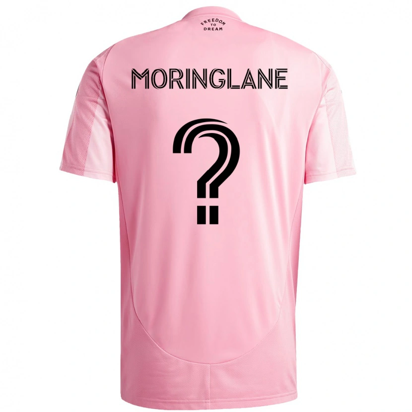 Danxen Niño Camiseta Luis Moringlane #0 Negro Rosa 1ª Equipación 2025/26 La Camisa México