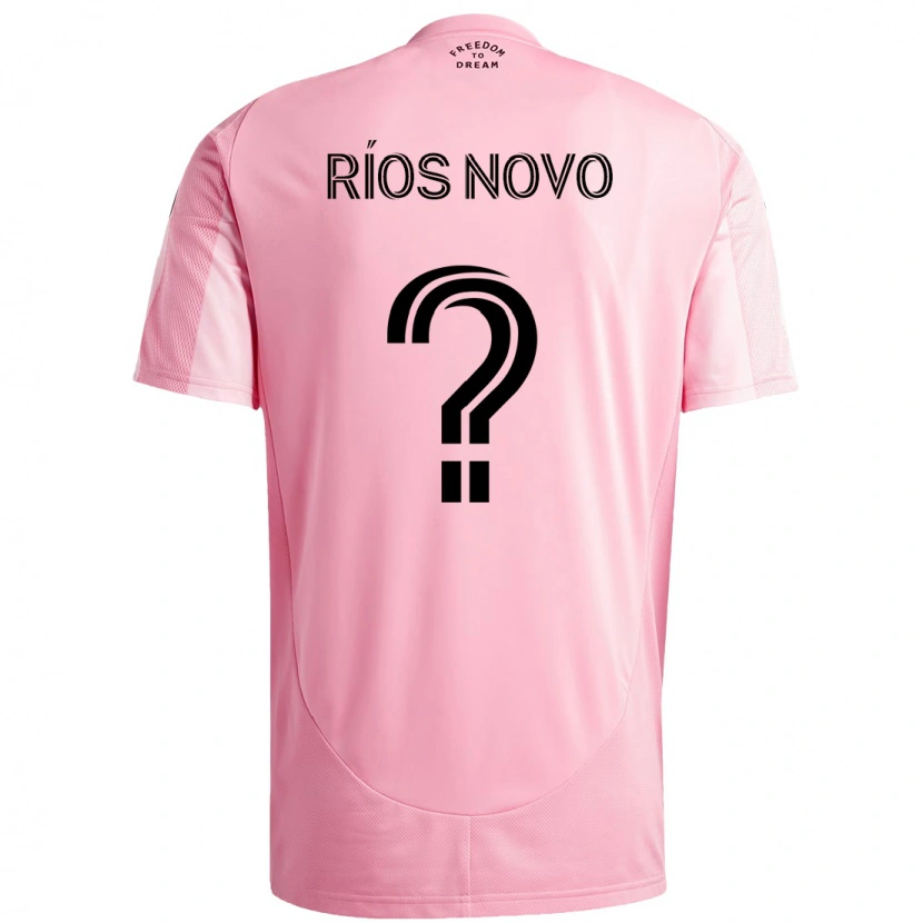 Danxen Niño Camiseta Rocco Ríos Novo #0 Negro Rosa 1ª Equipación 2025/26 La Camisa México