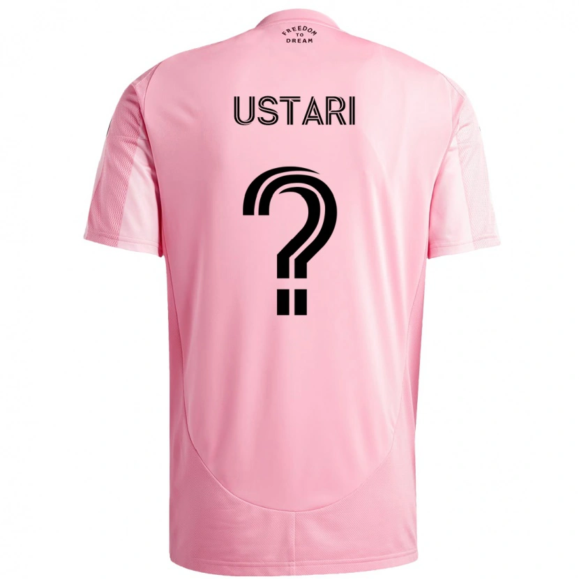 Danxen Niño Camiseta Oscar Ustari #0 Negro Rosa 1ª Equipación 2025/26 La Camisa México