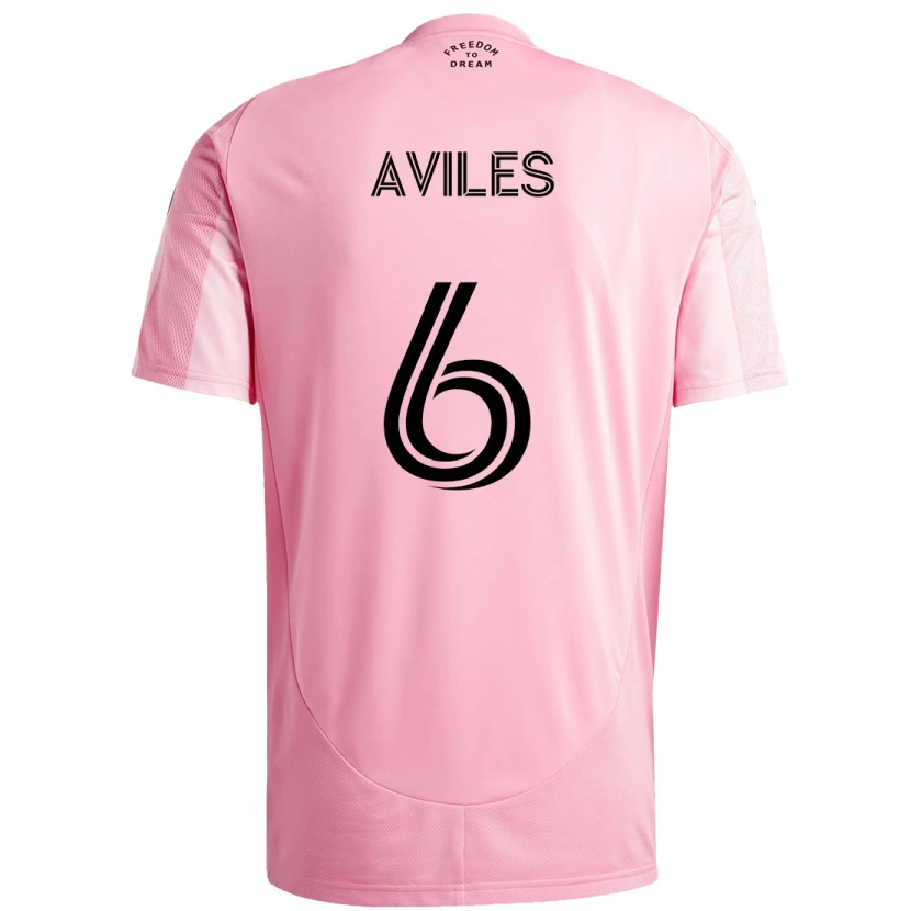 Danxen Niño Camiseta Tomás Avilés #6 Negro Rosa 1ª Equipación 2025/26 La Camisa México