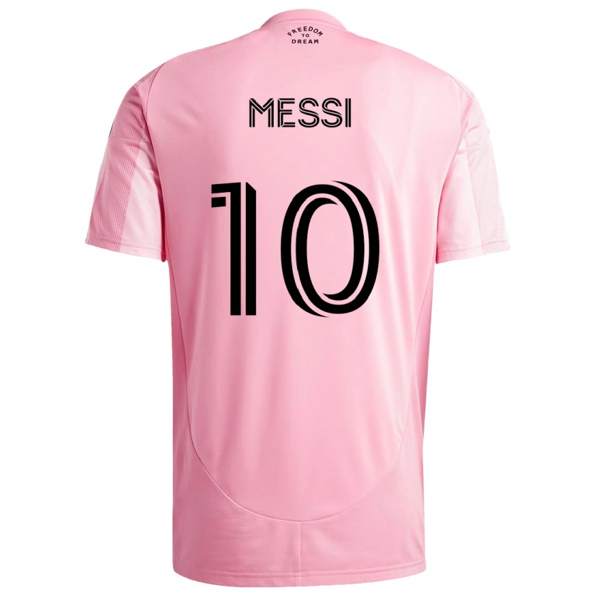 Danxen Niño Camiseta Lionel Messi #10 Negro Rosa 1ª Equipación 2025/26 La Camisa México
