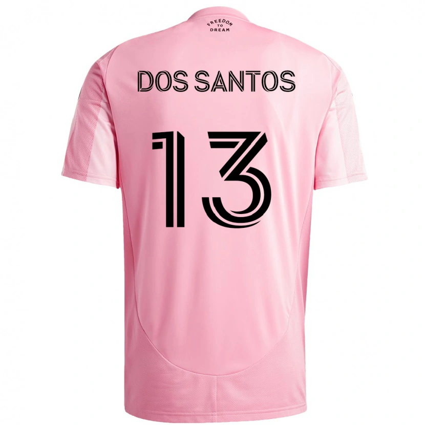Danxen Niño Camiseta Cj Dos Santos #13 Negro Rosa 1ª Equipación 2025/26 La Camisa México