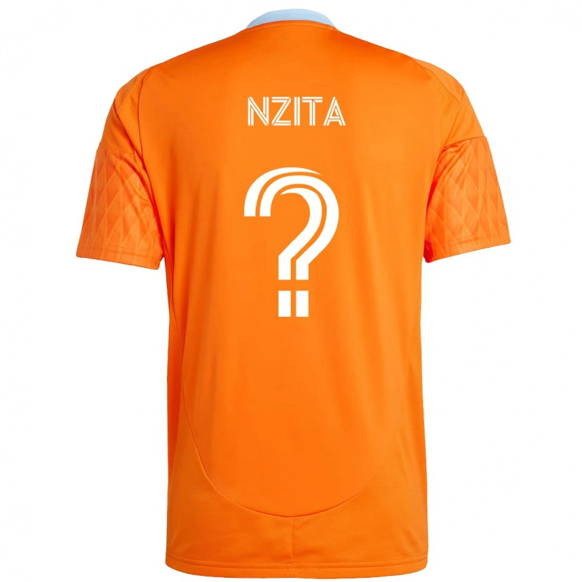 Danxen Niño Camiseta Sebastiao Nzita #0 Morado Naranja 1ª Equipación 2025/26 La Camisa México