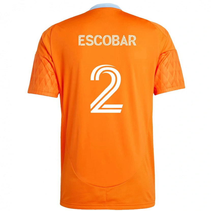 Danxen Niño Camiseta Franco Escobar #2 Morado Naranja 1ª Equipación 2025/26 La Camisa México