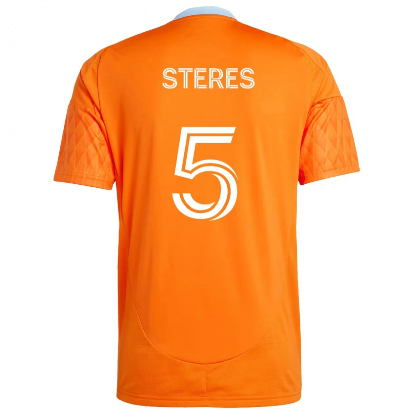 Danxen Niño Camiseta Daniel Steres #5 Morado Naranja 1ª Equipación 2025/26 La Camisa México